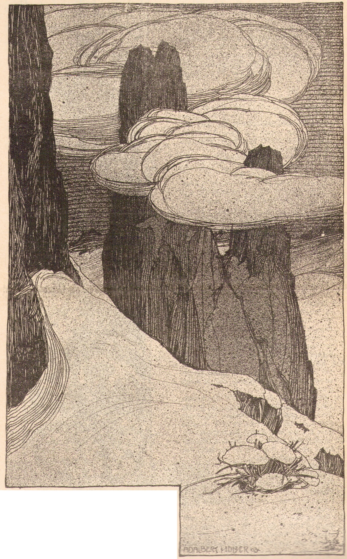 Adalbert Holzer - Dolomitentuerme 1903p.jpg