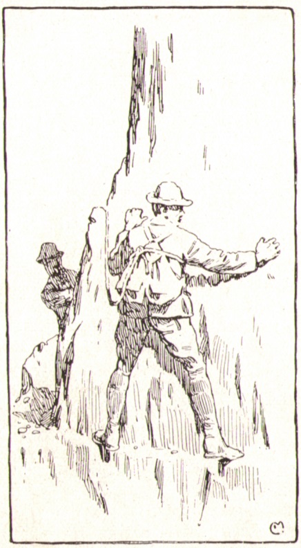 Carl Moos 1908_08 Quergang auf schmaler Leistep.jpg