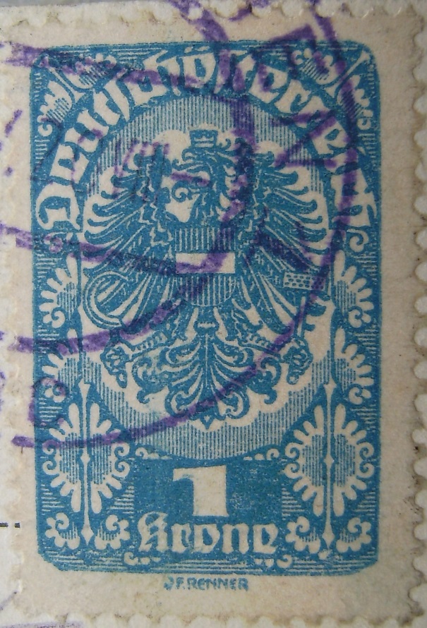 Deutschoesterreich 1 Krone blau 18_05_1920-02paint.jpg