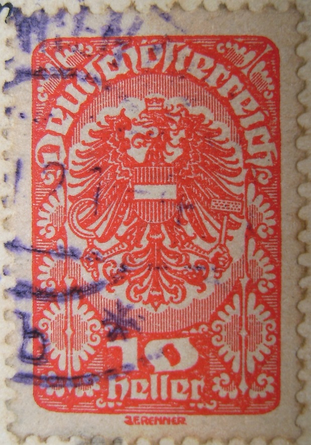 Deutschoesterreich 10 Heller dunkelorange 30_07_1921paint.jpg
