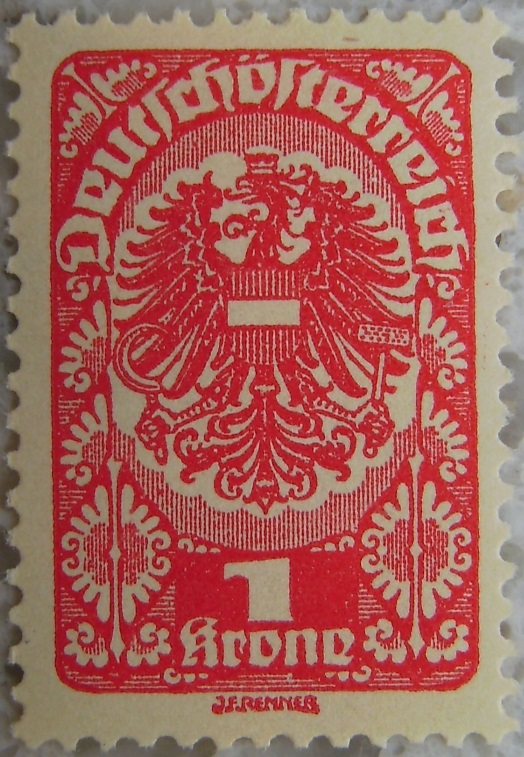 Deutschoesterreich Freimarken 1919_19 - 1 Krone rotp.jpg