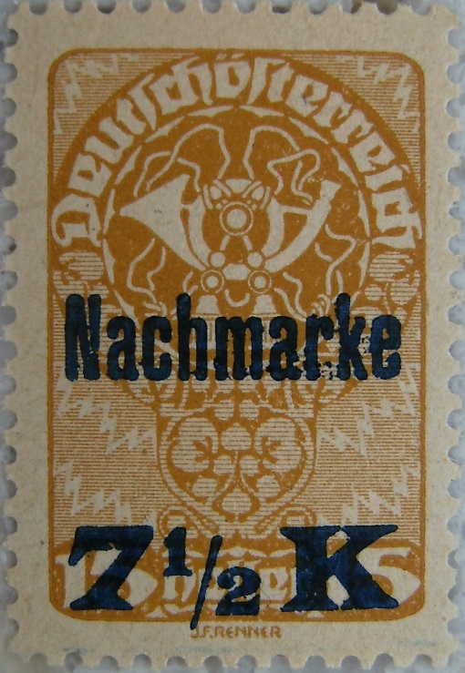 Deutschoesterreich Portomarke Nachmarke 7_5 Kronenp.jpg