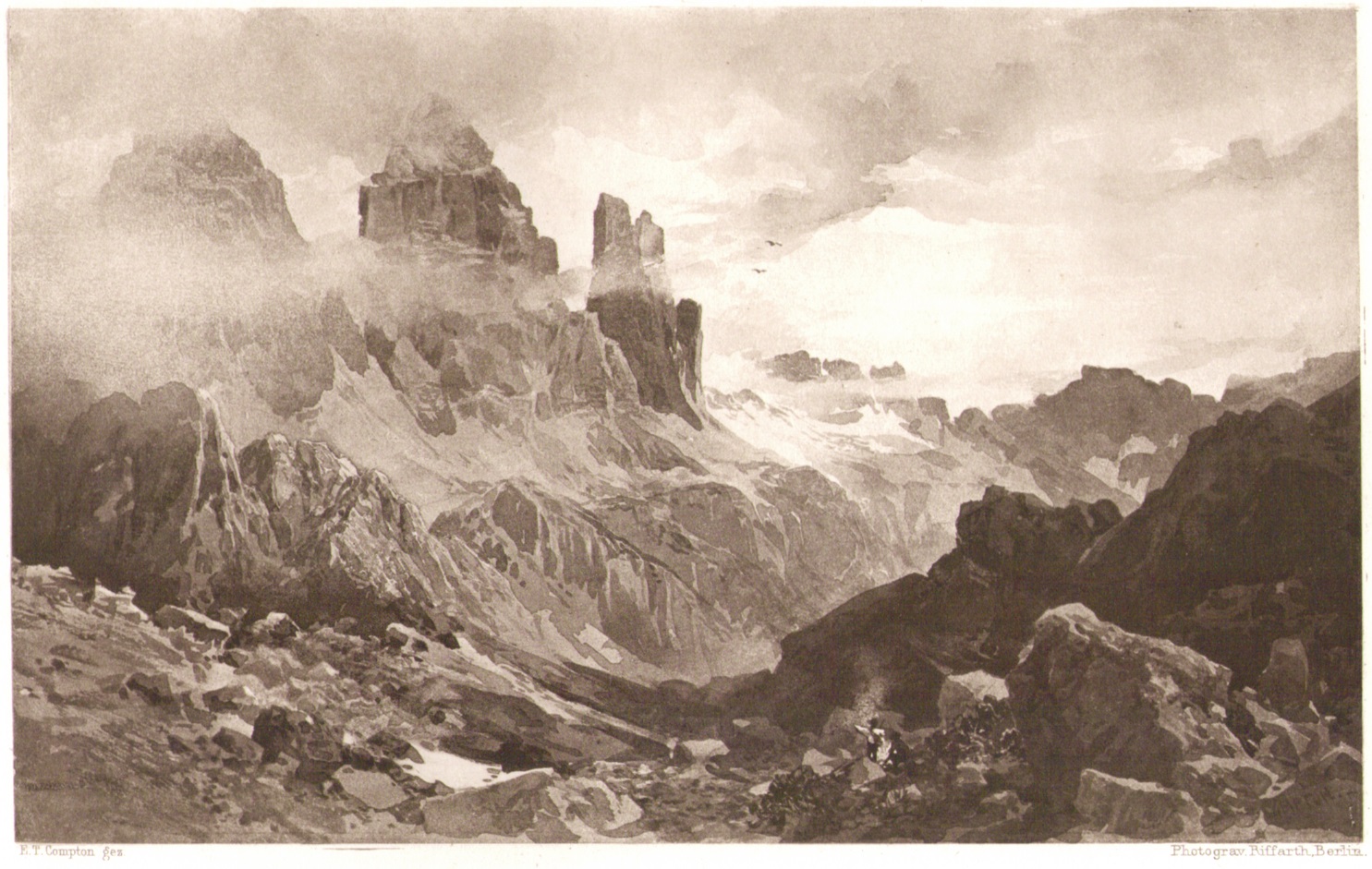Edward Theodore Compton - Drei Zinnen 1889p.jpg