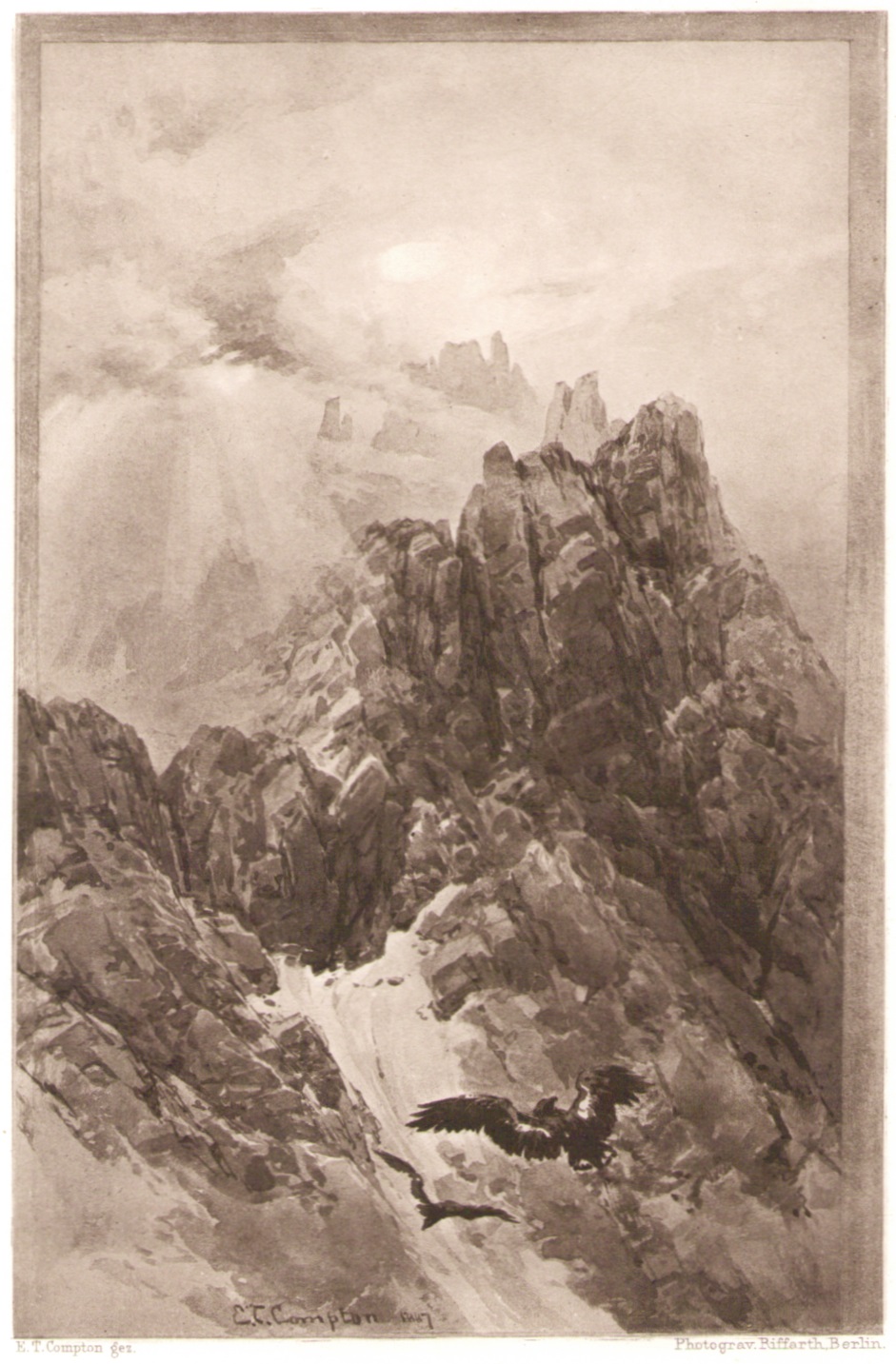Edward Theodore Compton - Nebelsonne am Haunold 1887p.jpg