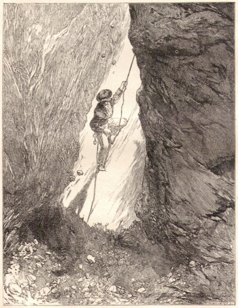 Edward Whymper02 Der Schornstein auf dem Matterhorn-Suedwestgratp.jpg