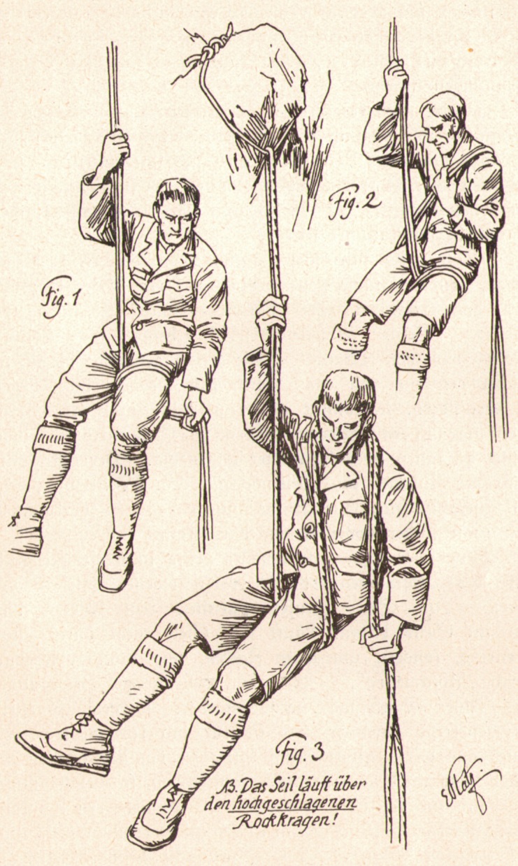 Ernst Platz 1924_06 Das freie Abseilenp.jpg