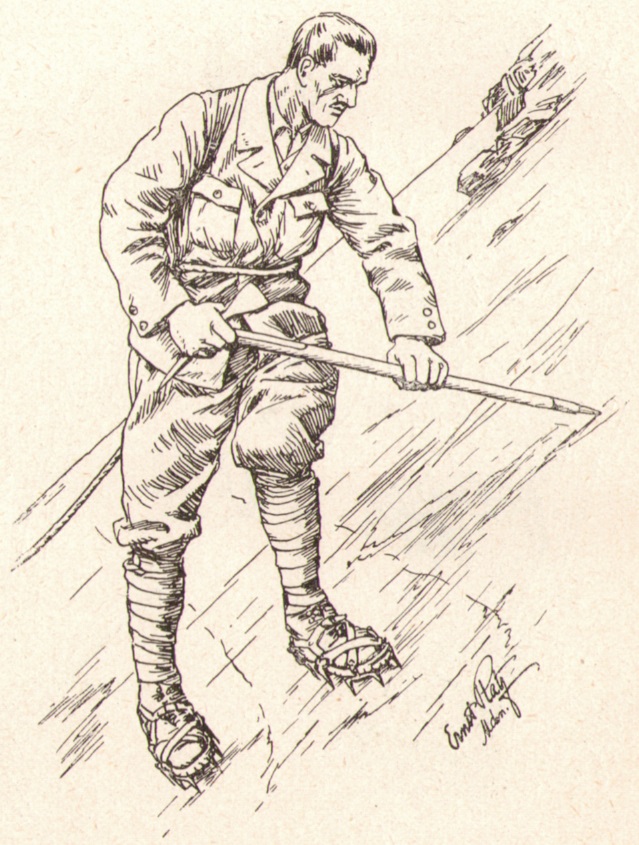 Ernst Platz 1924_28 Gehen auf Eishaengenp.jpg