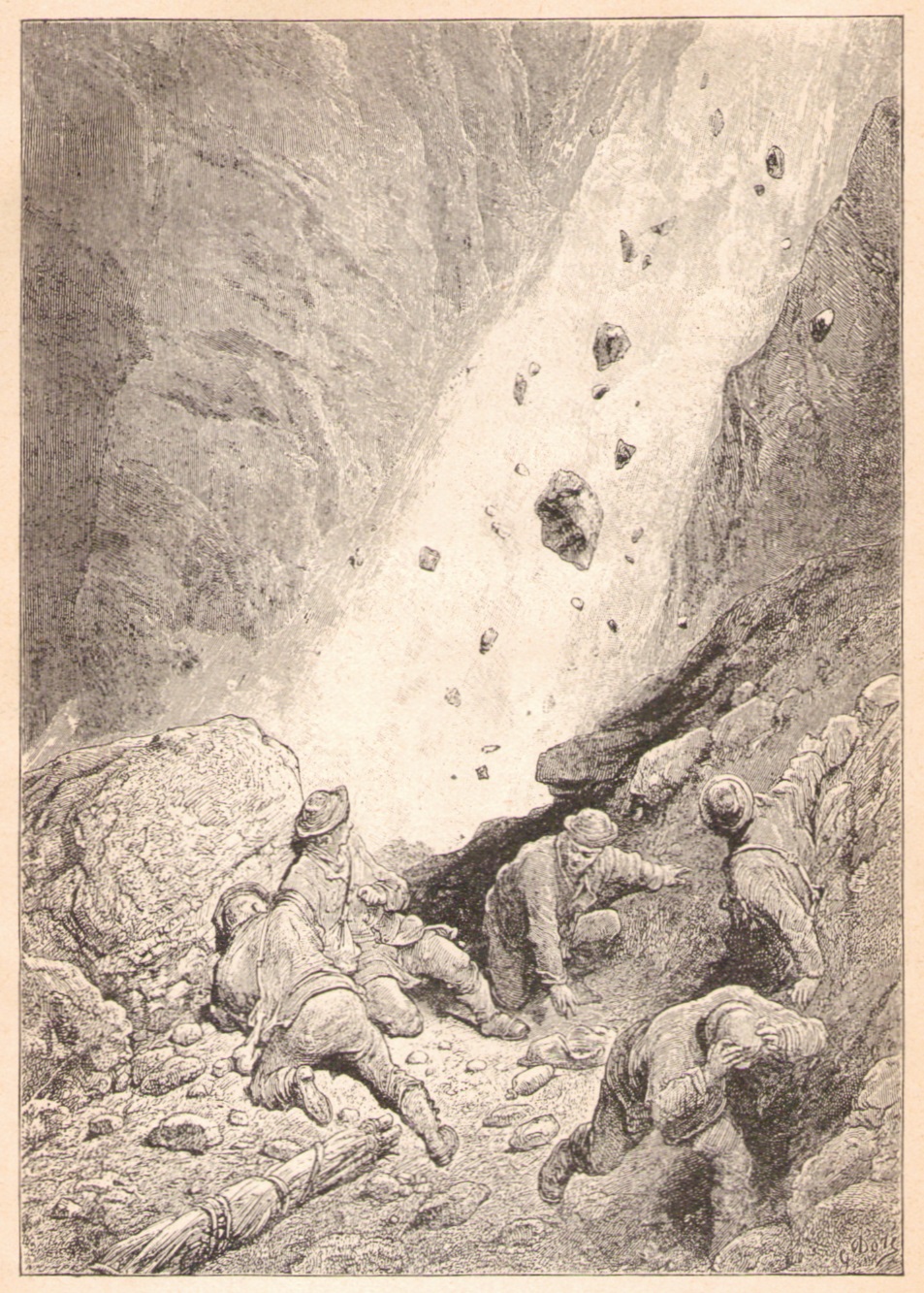 Gustave Dore - Eine Steinlawine am Matterhornp.jpg