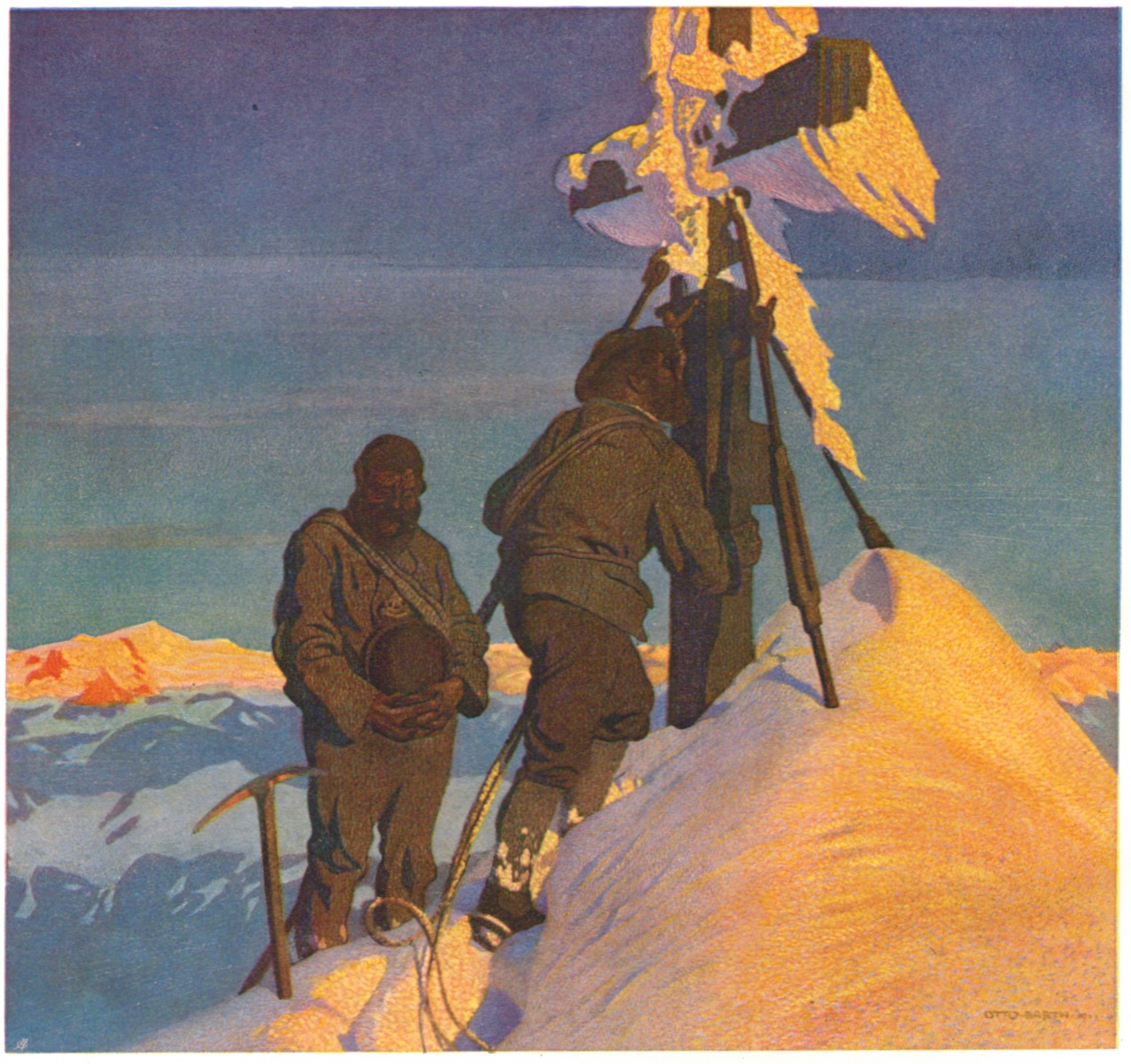 Otto Barth - Morgengebet auf dem Grossglocknerpaint.jpg