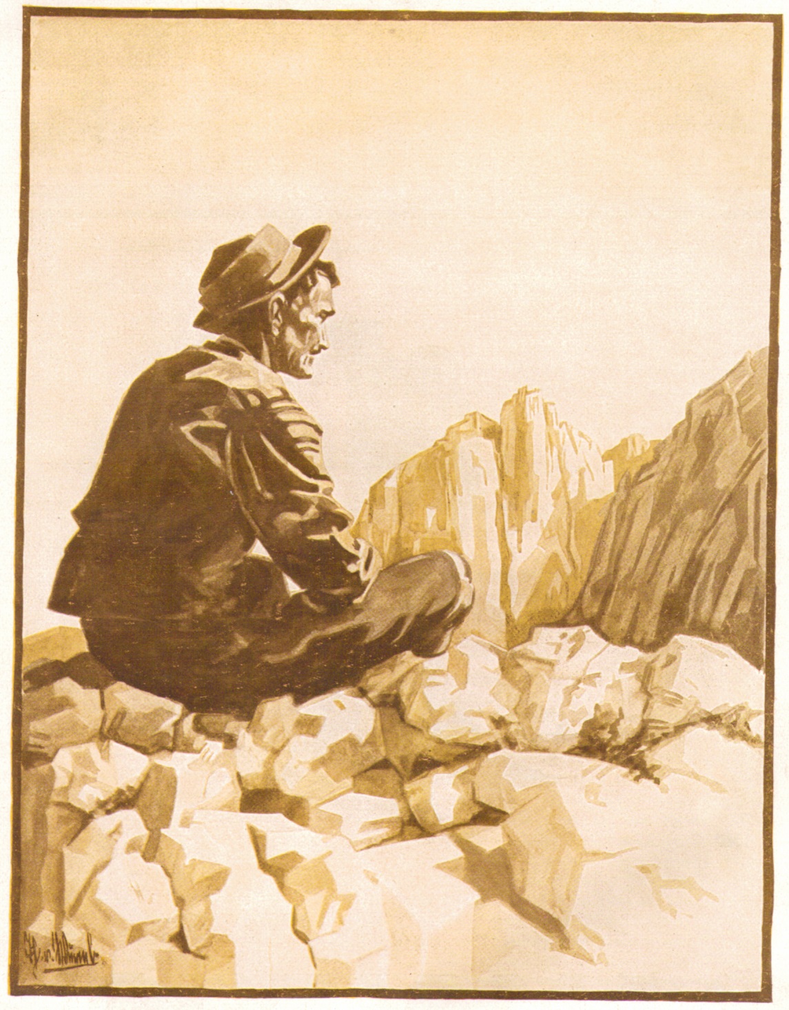 Thea von Wurmb - Gipfelrast auf der Kleinen Halt 1926p.jpg