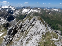 Sattelköpfle, Sattelkopf, Lärchwand, Glasfelderkopf, Kesselspitze, Fuchskarspitze (N)