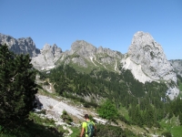 Kenzennadeln, Gabelschröfle (1.960m) und Kenzenkopf (1.745m)