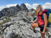 "Herbstsonne" (V+/VI-) Oberstdorfer Hammerspitze