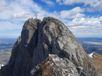 Über die linke Südwandplatte (IV+) auf den Aggenstein (1.986m)