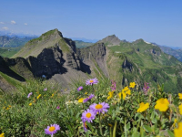 Piramide (2.000m), Klippern (2.066m), Gungern (2.053m) und Wannenkopf (2.006m)
