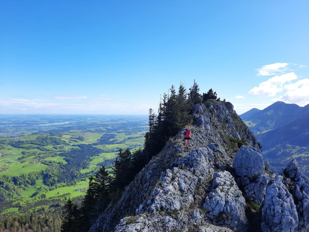 Wasserwand (1.367m), Heuberg (1.338m), Kitzstein (1.399m) und Kindlwand (1.229m)