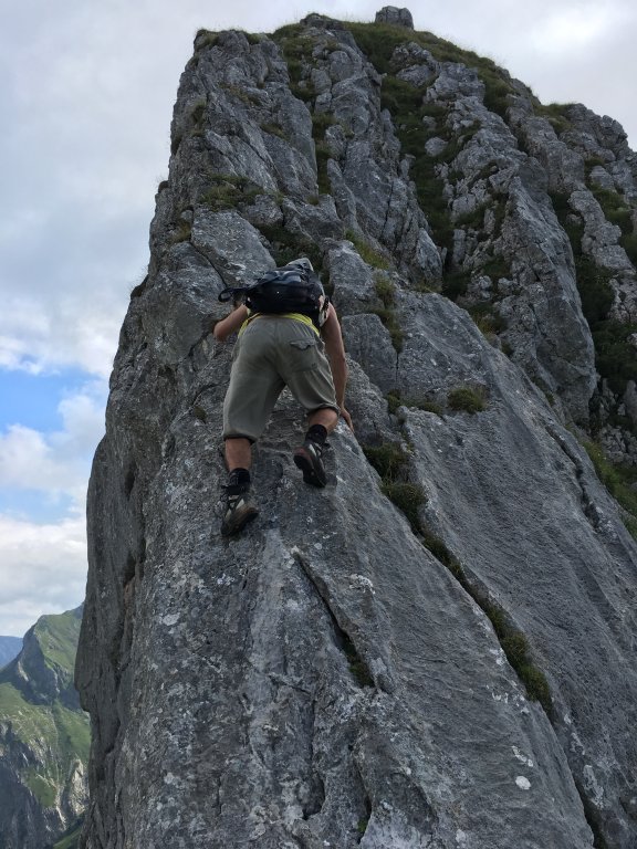 Schwere Bergtour - Von Baad auf Gamsfuß, Älpelekopf, Heiterberg, Weißer